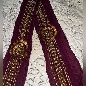 Beaded chiffon scarf